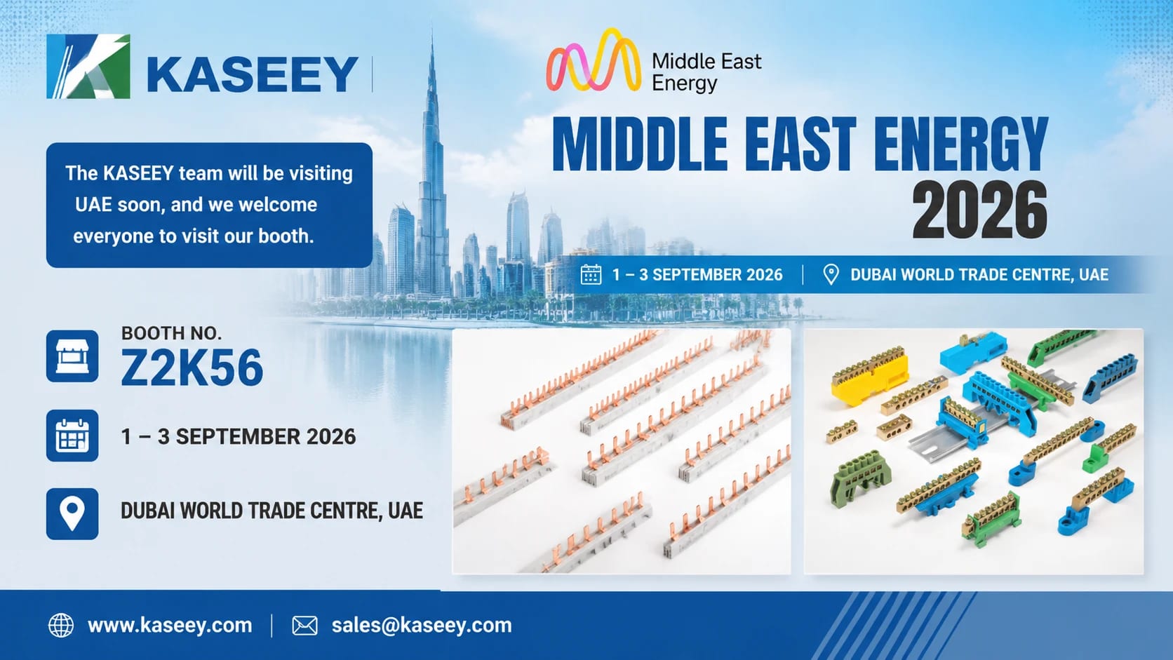 KASEEY at Middle East Energy 2026, booth Z2K56